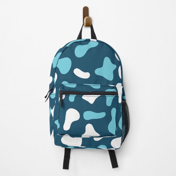 Aperçu de l'œuvre Motif vache bleu clair et blanc sur fond bleu roi | Motif vache Holstein créée et vendue par PatternPen.