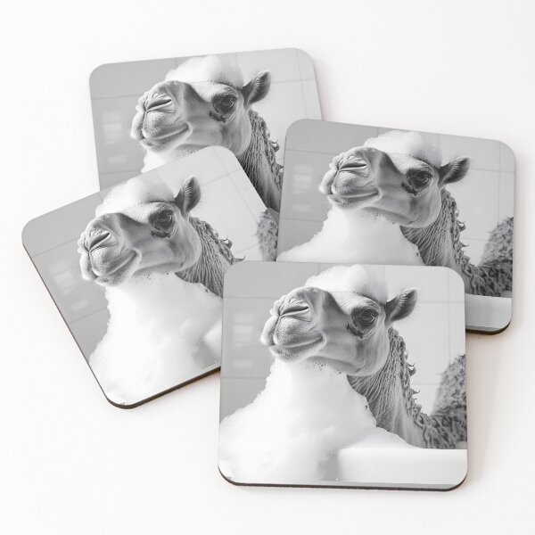 Item preview, Camel Taking a Bath, Cute Bathroom Animals designed and sold by CheekyAnimalz.