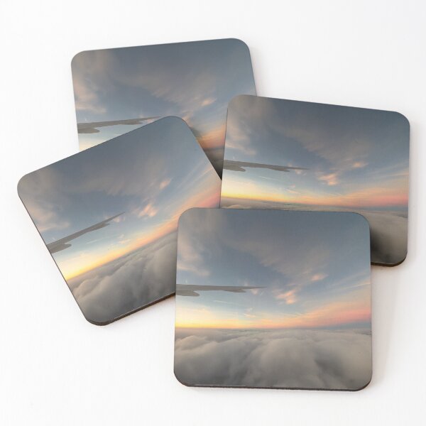 Item preview, Tranquil Skies at Sunset from Above designed and sold by ArtArchive-KK.