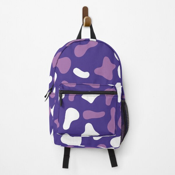Aperçu de l'œuvre Motif vache blanche violette sur fond violet | Motif vache Holstein créée et vendue par PatternPen.