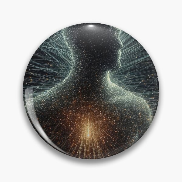 Item preview, Human figure made of glowing data streams designed and sold by Giuseppe Cammino.