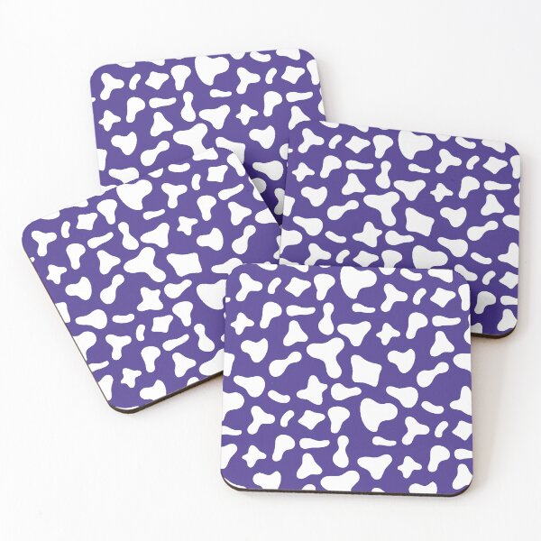 Item preview, Patrón de vaca blanca sobre vaca morada | Patrón de vaca Holstein designed and sold by PatternPen.