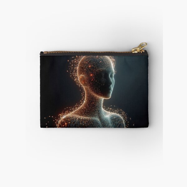 Item preview, Human figure made of glowing data streams designed and sold by Giuseppe Cammino.