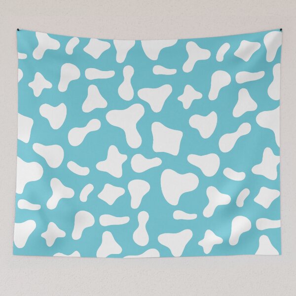 Item preview, White Cow Pattern On Light Blue Cow | Holstein Cow Pattern designed and sold by PatternPen.