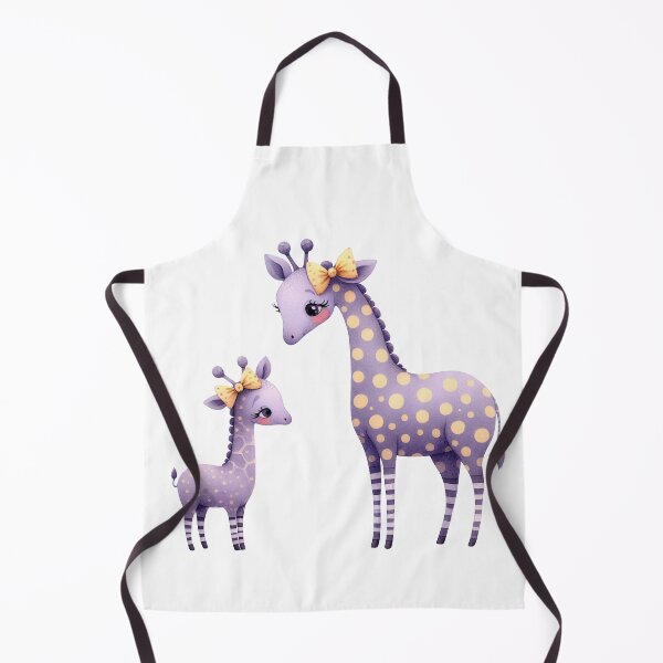 Item preview, A whimsical illustration of happy giraffe family designed and sold by Beyondnote-Art.