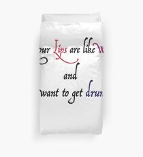 Funny Love Slogan TShirts Duvet Cover