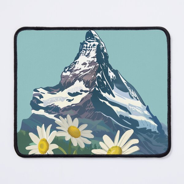 Item preview, Alpen Matterhorn Mountain and Edelweiss Flower designed and sold by PandaKunst.