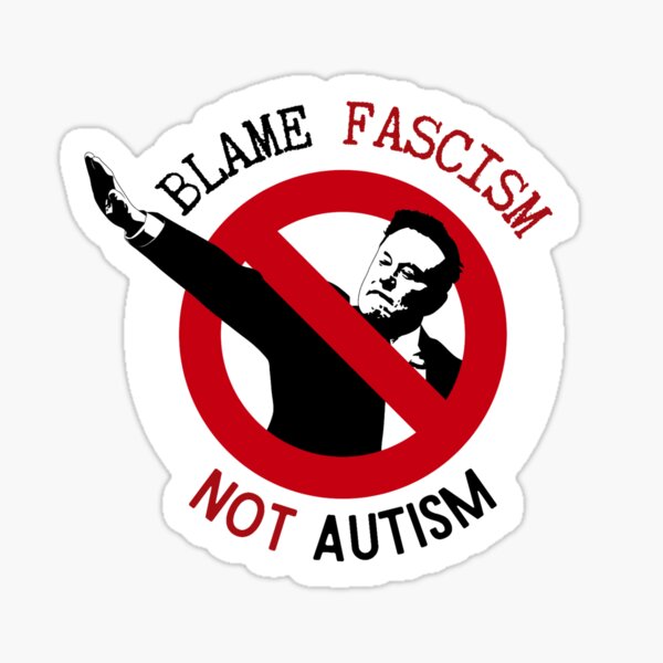Aperçu de l'œuvre Il faut blâmer le fascisme, pas l’autisme créée et vendue par Zodii.