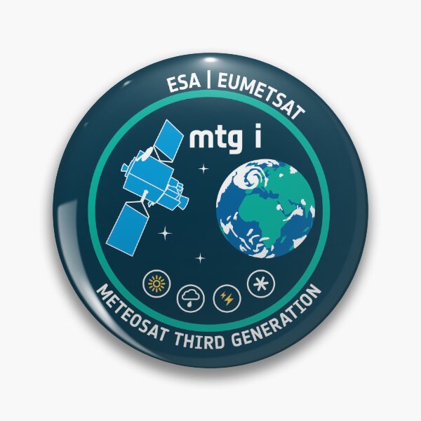 Item preview, MTG-I Mission Patch - ESA Next-Gen Weather Satellite designed and sold by MeetinSpace.