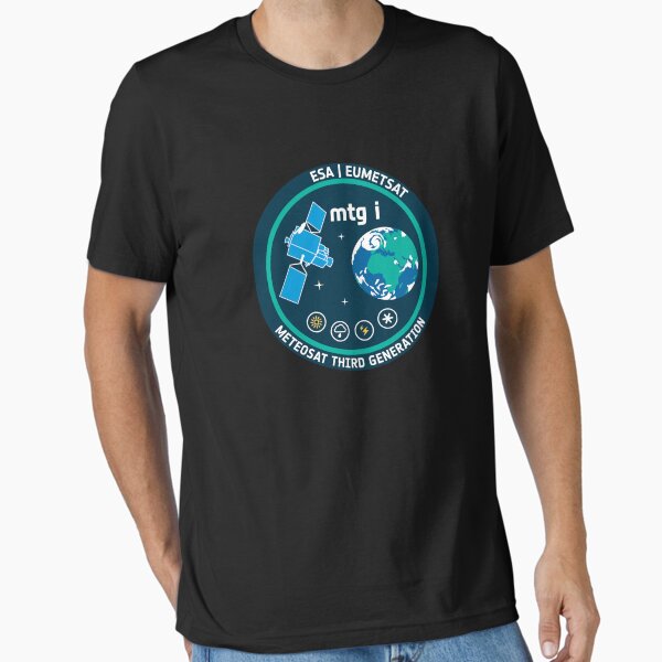 Vista previa del artículo con la obra «Parche de la misión MTG-I: satélite meteorológico de próxima generación de la ESA», diseñado y vendido por MeetinSpace.