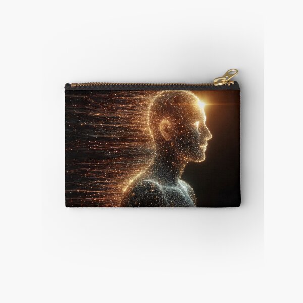 Item preview, Human figure made of glowing data streams designed and sold by Giuseppe Cammino.