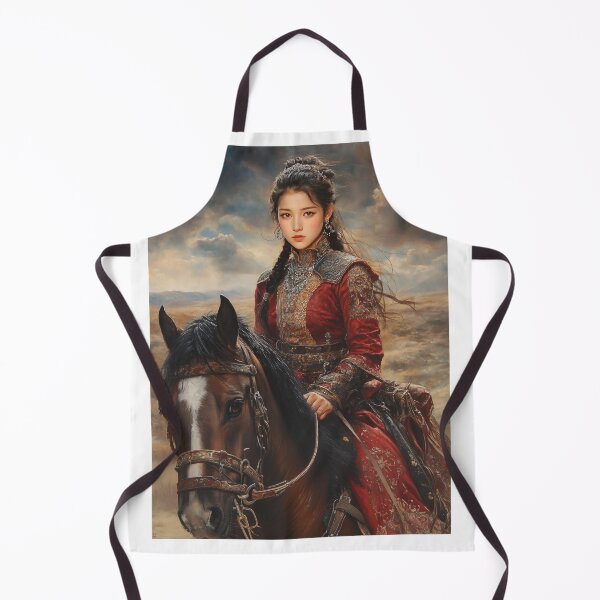 Item preview, Fierce Elegance: Mongolian Warrior on Horseback designed and sold by ArtVibeCo.