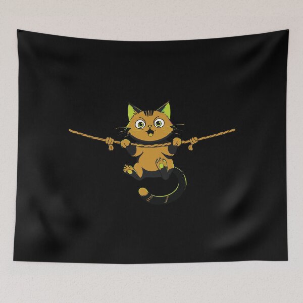 Item preview, Orange Cat Hanging designed and sold by Getup-clothing.