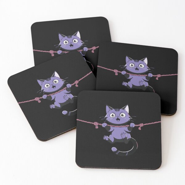 Item preview, Purple Cat Hanging designed and sold by Getup-clothing.