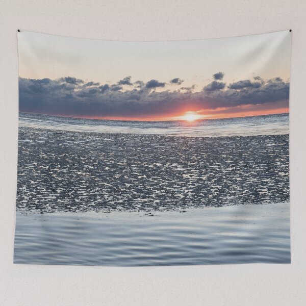 Item preview, Cold but Awesome Sunrise with Ice Floes designed and sold by Georgia Mizuleva.