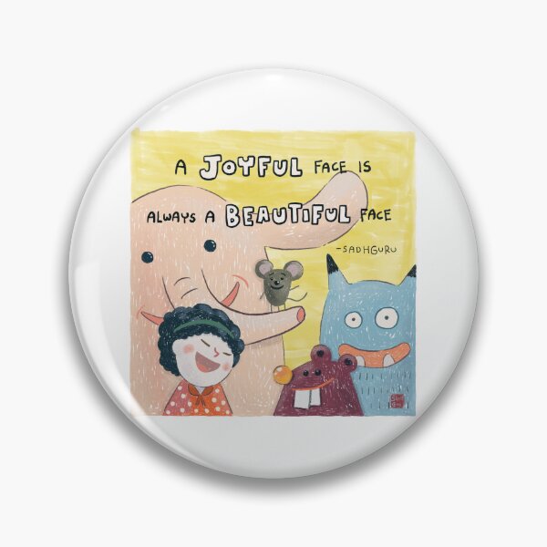 Item preview, A joyful face is always a beautiful face designed and sold by MindfulReminder.