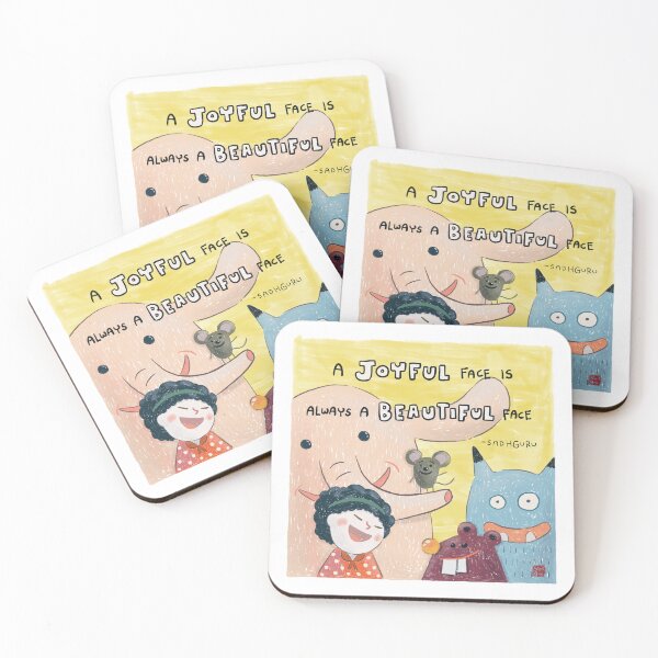 Item preview, A joyful face is always a beautiful face designed and sold by MindfulReminder.