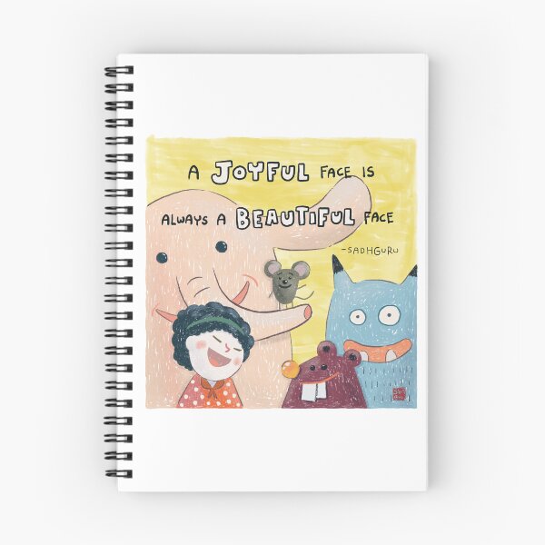 Item preview, A joyful face is always a beautiful face designed and sold by MindfulReminder.