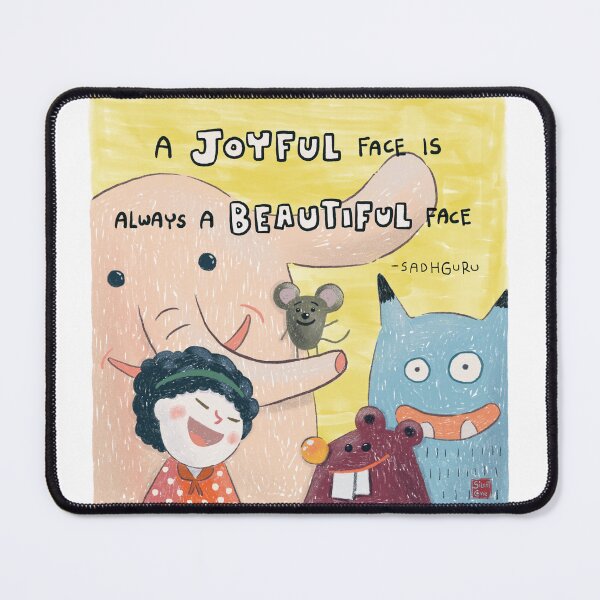 Item preview, A joyful face is always a beautiful face designed and sold by MindfulReminder.