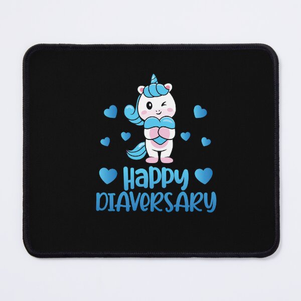 Item preview, Diabetes Awareness Happy Diaversary Unicorn Cute Type One designed and sold by Dressed For  Duty.