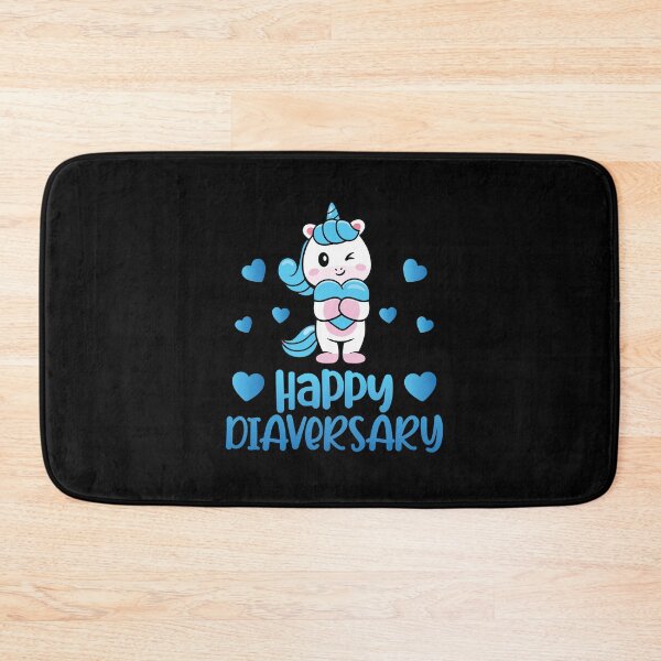 Item preview, Diabetes Awareness Happy Diaversary Unicorn Cute Type One designed and sold by Dressed For Duty.