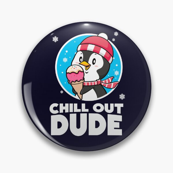 Item preview, Super chill penguin say's "Chillout dude" designed and sold by messy-nessie.