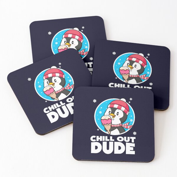 Item preview, Super chill penguin say's "Chillout dude" designed and sold by messy-nessie.