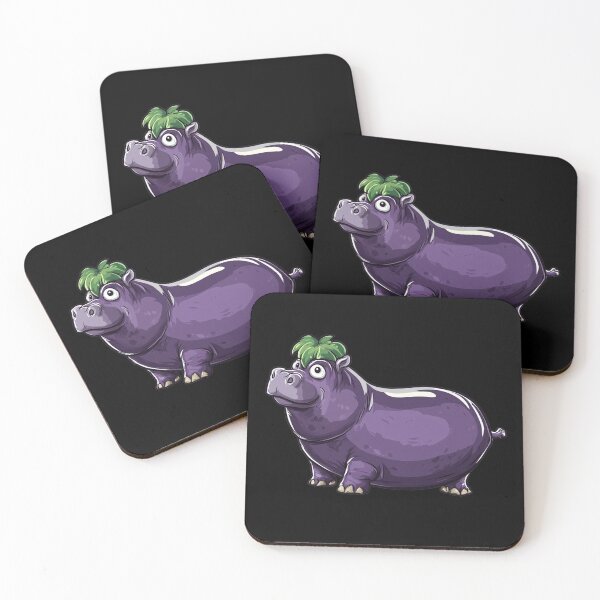 Item preview, Hip Aubergine Funny Animal And Vegetables Motif designed and sold by titanosdesign.