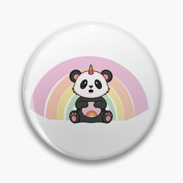 Item preview, a happy rainbow unircorn panda  designed and sold by Esinald.
