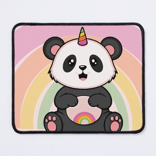 Item preview, a happy rainbow unircorn panda  designed and sold by Esinald.