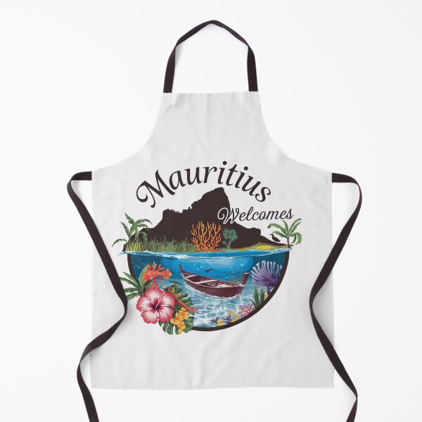 Item preview, Mauritius Welcomes Flag Map Port Louis, Le Morne Mountain designed and sold by AnimalsDH305.
