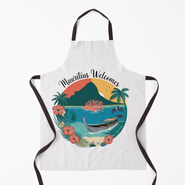 Item preview, Mauritius Welcomes Flag Map Port Louis, Le Morne Mountain designed and sold by AnimalsDH305.