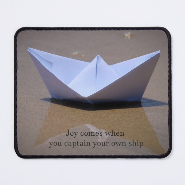 Item preview, Joy comes when you captain your own ship designed and sold by MacLittle.