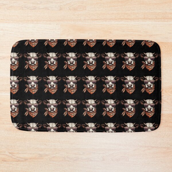 Item preview, Cow Wearing Leopard Scarf Animal Wearing Sunglasses designed and sold by Artistoos.