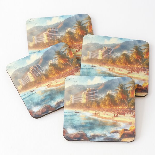 Item preview, Latino Vistas: A Celebration in Vibrant AI Watercolors, Paraíso de Sol y Arena. designed and sold by El-Idioma-Bros.