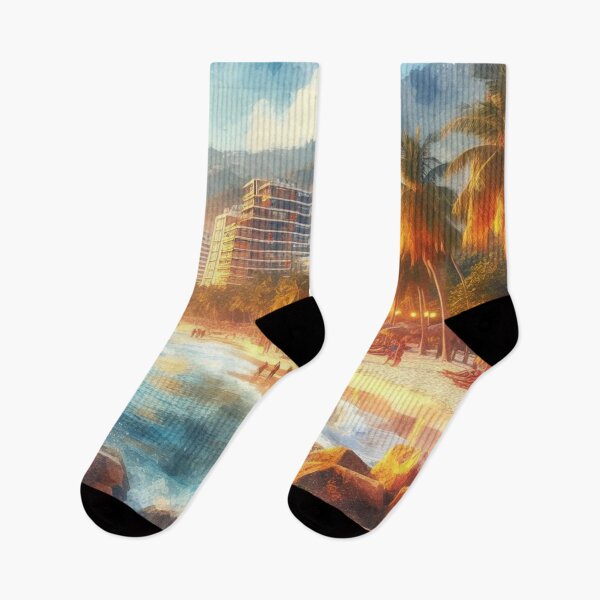 Item preview, Latino Vistas: A Celebration in Vibrant AI Watercolors, Paraíso de Sol y Arena. designed and sold by El-Idioma-Bros.