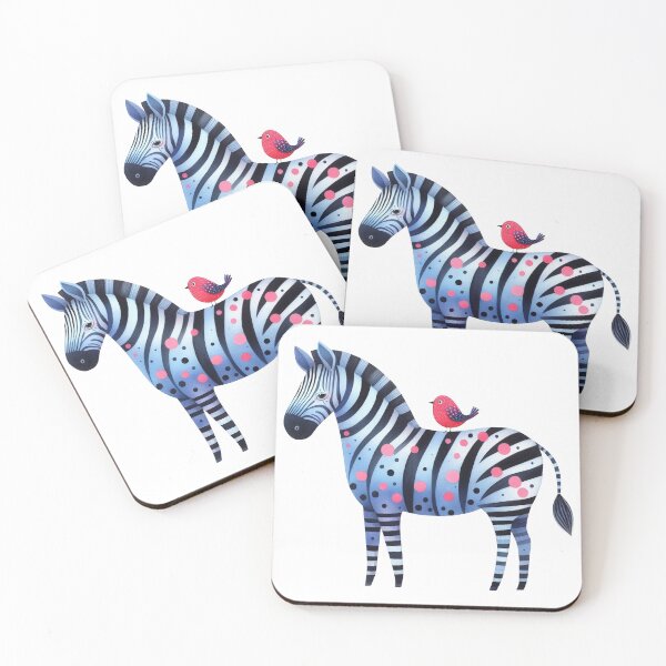Item preview, A whimsical illustration of delightful zebra designed and sold by Beyondnote-Art.