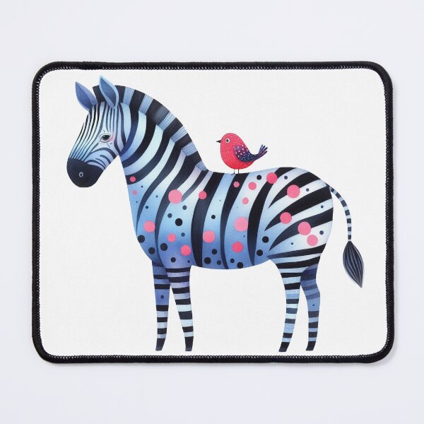 Item preview, A whimsical illustration of delightful zebra designed and sold by Beyondnote-Art.