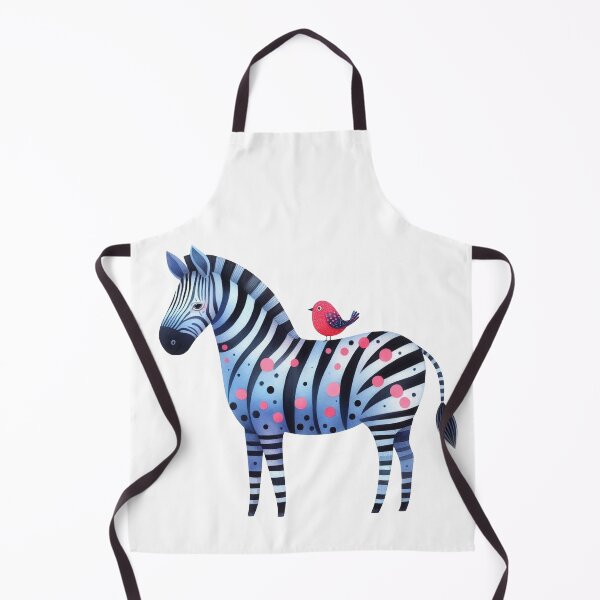 Item preview, A whimsical illustration of delightful zebra designed and sold by Beyondnote-Art.