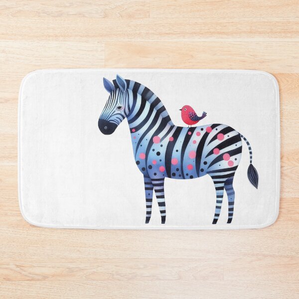 Item preview, A whimsical illustration of delightful zebra designed and sold by Beyondnote-Art.