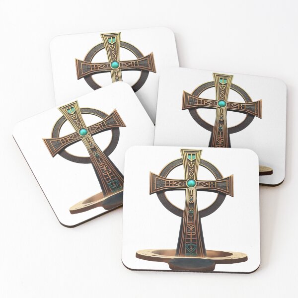 Item preview, Intricate African Spirituality Egyptian Symbol Design - Unique Cross with Hieroglyphs designed and sold by 'VARI'.