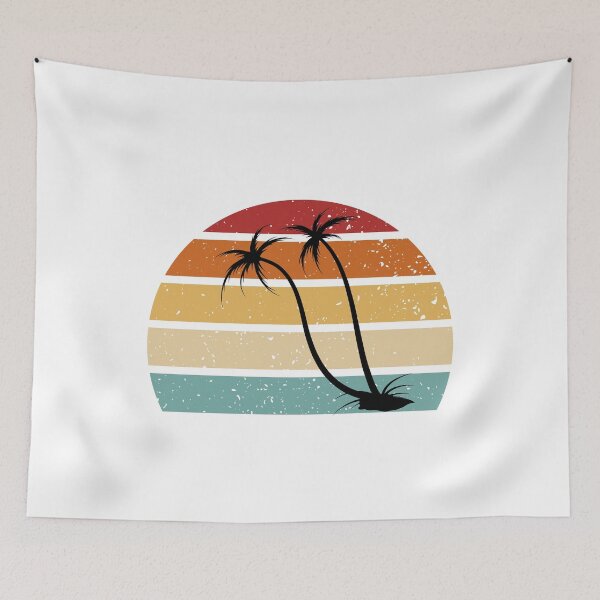 Item preview, palm trees against the rainbow sky designed and sold by Periush.