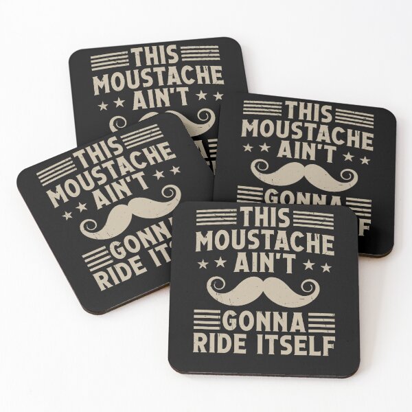Item preview, Funny This Moustache Aint Gonna Ride Itself Beard Mustache designed and sold by Dressed For  Duty.