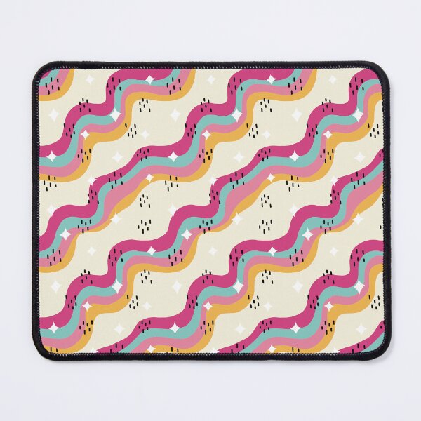 Item preview, Retro Waves and Sparkles Pattern designed and sold by EvercrafterDesign.