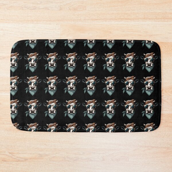 Item preview, Cow Wearing Leopard Scarf Animal Wearing Sunglasses designed and sold by Artistoos.