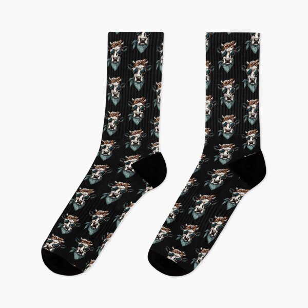 Item preview, Cow Wearing Leopard Scarf Animal Wearing Sunglasses designed and sold by Artistoos.