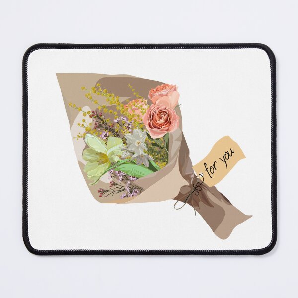 Item preview, Flower Bouquet, floral bunch, design object, element. Tulips, daffodils, peony, mimosa flowers. designed and sold by MatyKotiv.