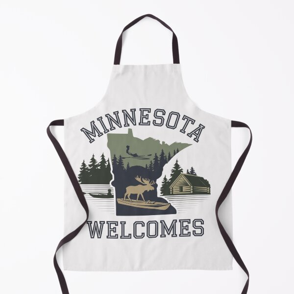 Item preview, Minnesota Welcomes Flag Map Minneapolis, Lake Superior designed and sold by AnimalsDH305.