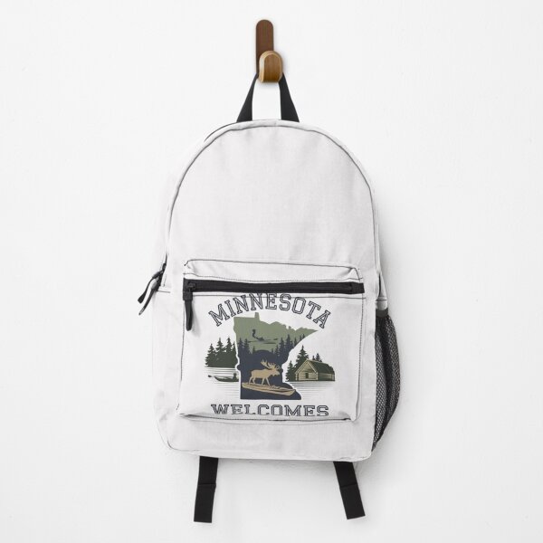 Item preview, Minnesota Welcomes Flag Map Minneapolis, Lake Superior designed and sold by AnimalsDH305.