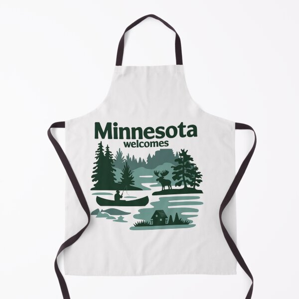 Item preview, Minnesota Welcomes Flag Map Minneapolis, Lake Superior designed and sold by AnimalsDH305.